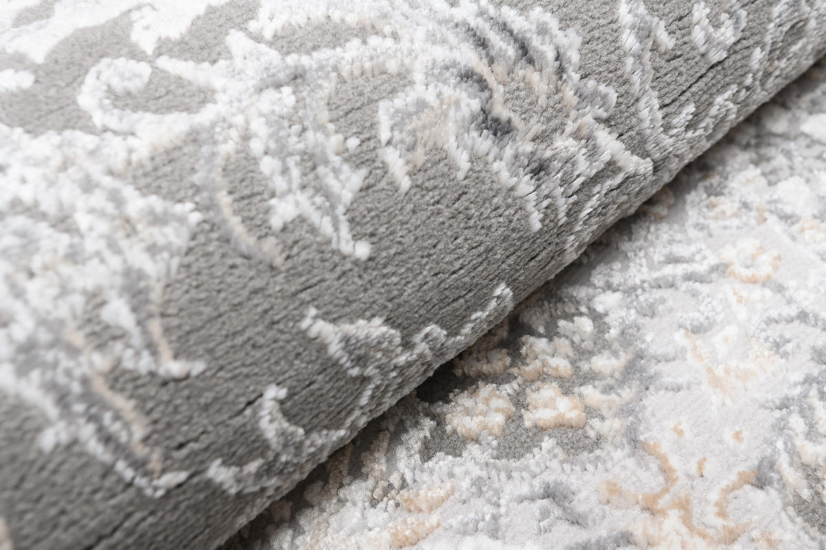 TEPPICH HERA Grau Beige 140/200 cm - Beige/Grau, Textil (140/200cm) - Tapiso