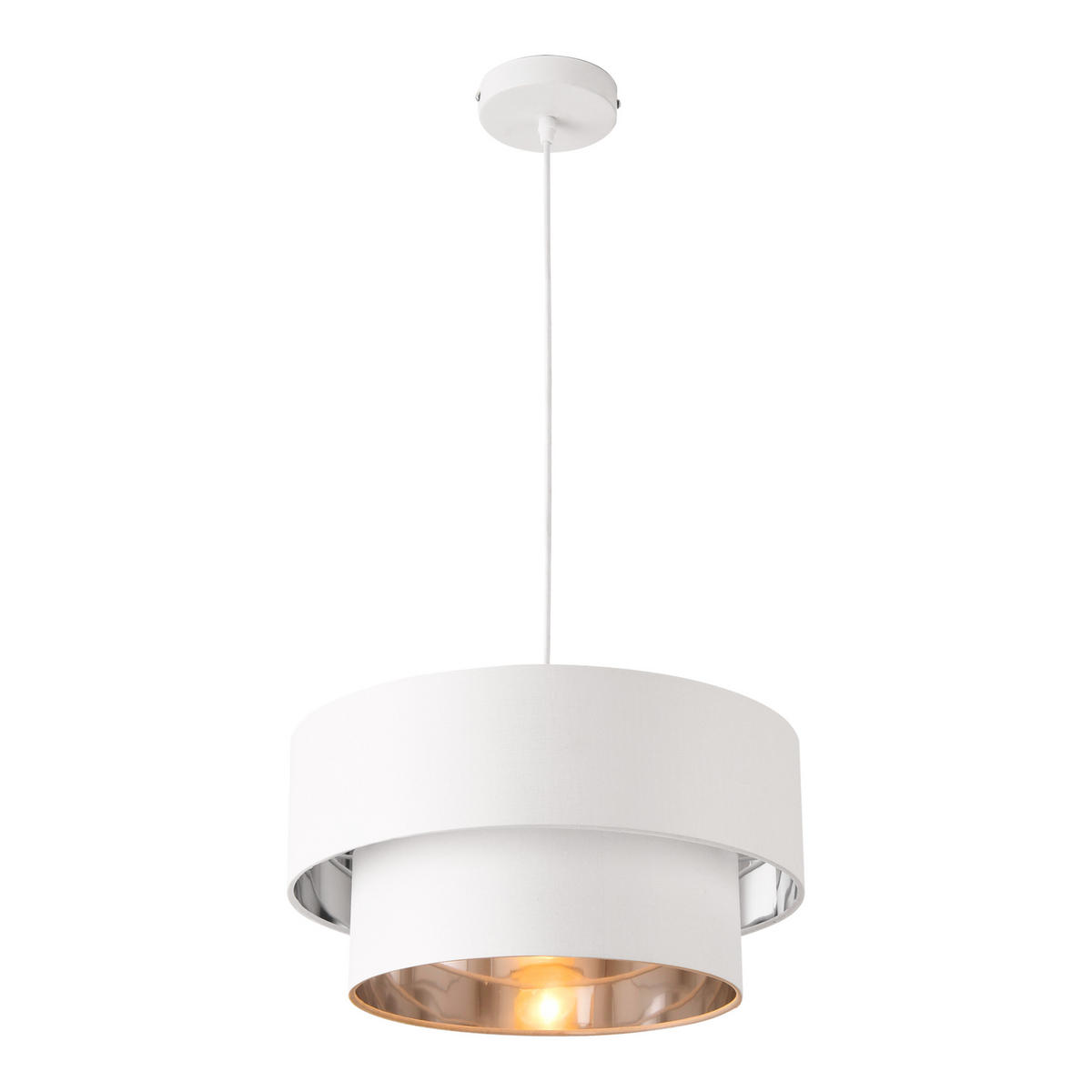HÄNGELEUCHTE Lopar - Weiß, Metall (40/40/149cm) - lux.pro