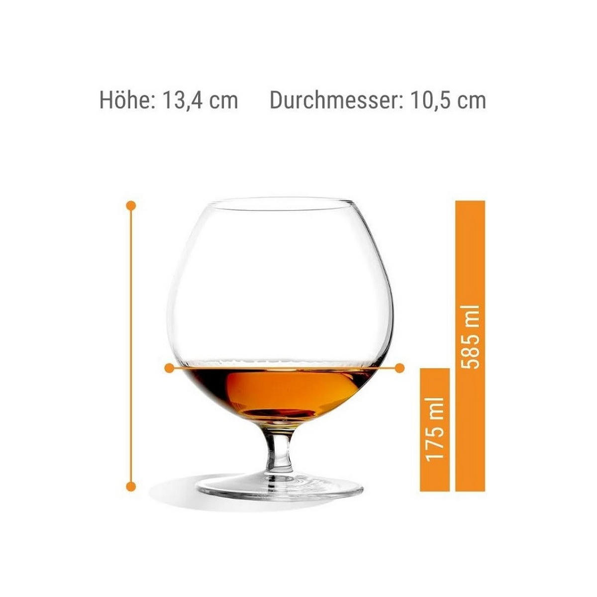 COGNACSCHWENKER Milano 585 ml 6er Set - Transparent, Glas (0.585L) - Stölzle