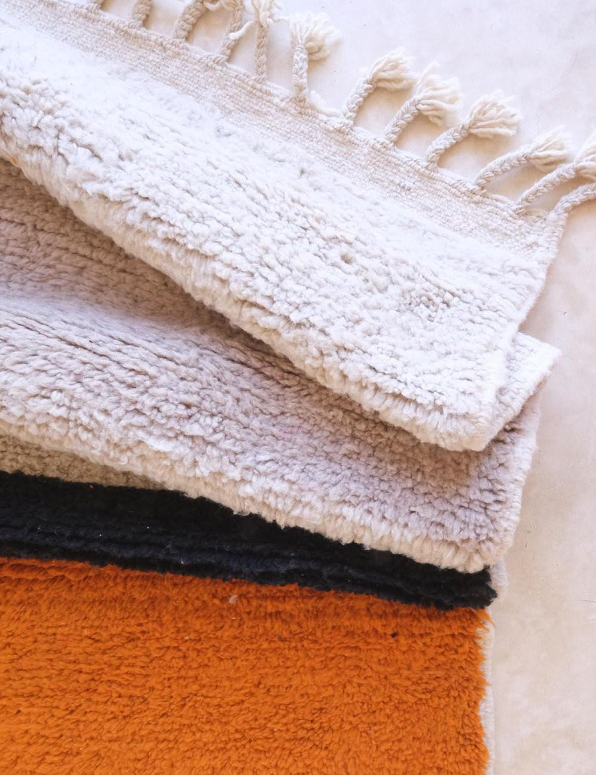 BERBERTEPPICH mit Linienmuster 220x 269 cm - Orange, Naturmaterialien (220/269cm) - AFK Living