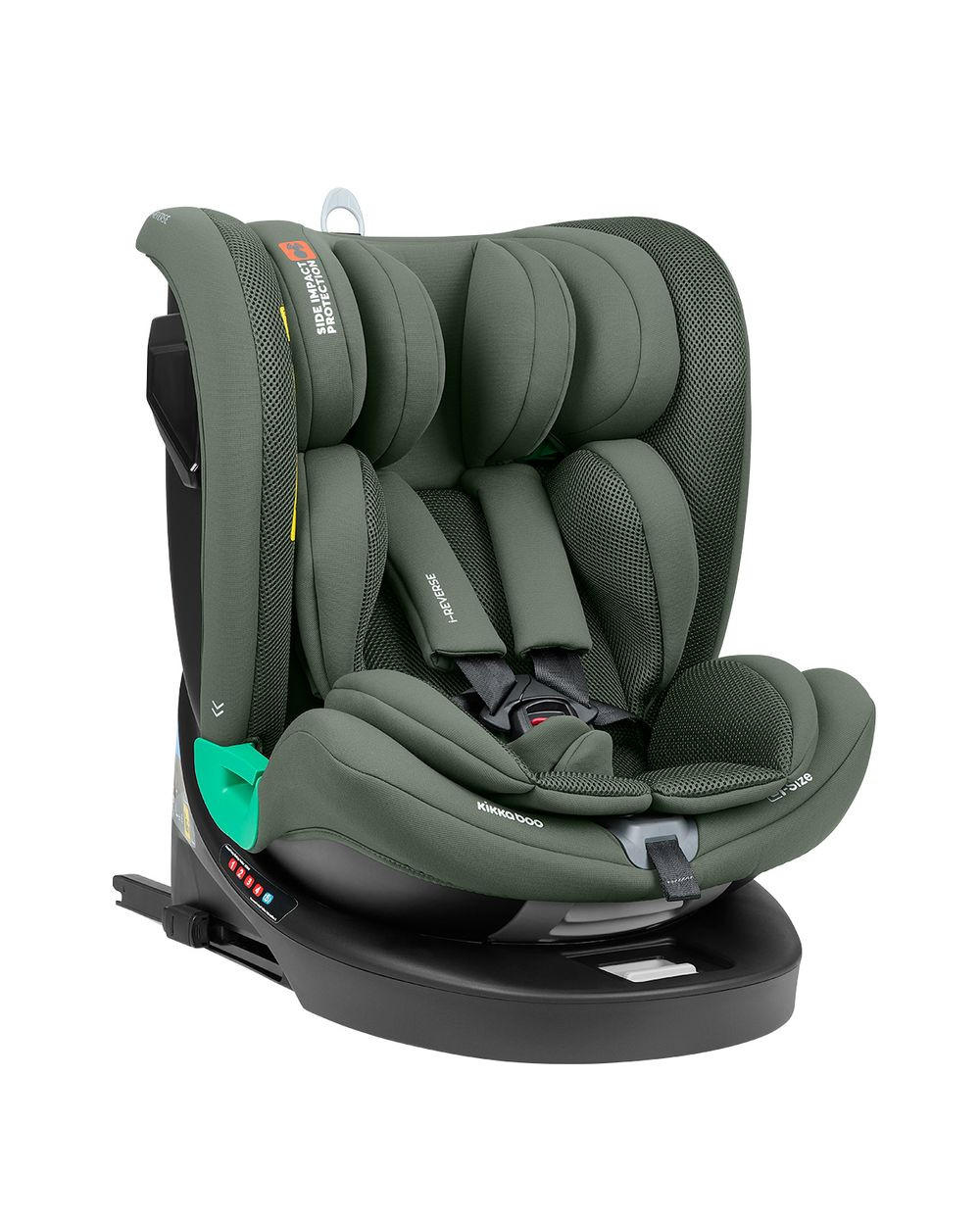 KINDERSITZ i-Reverse i-Size grün (40-150cm) Isofix 360-Drehung 5-Punkt-Gurt - Grün, Kunststoff (43/55/53cm) - Kikka boo