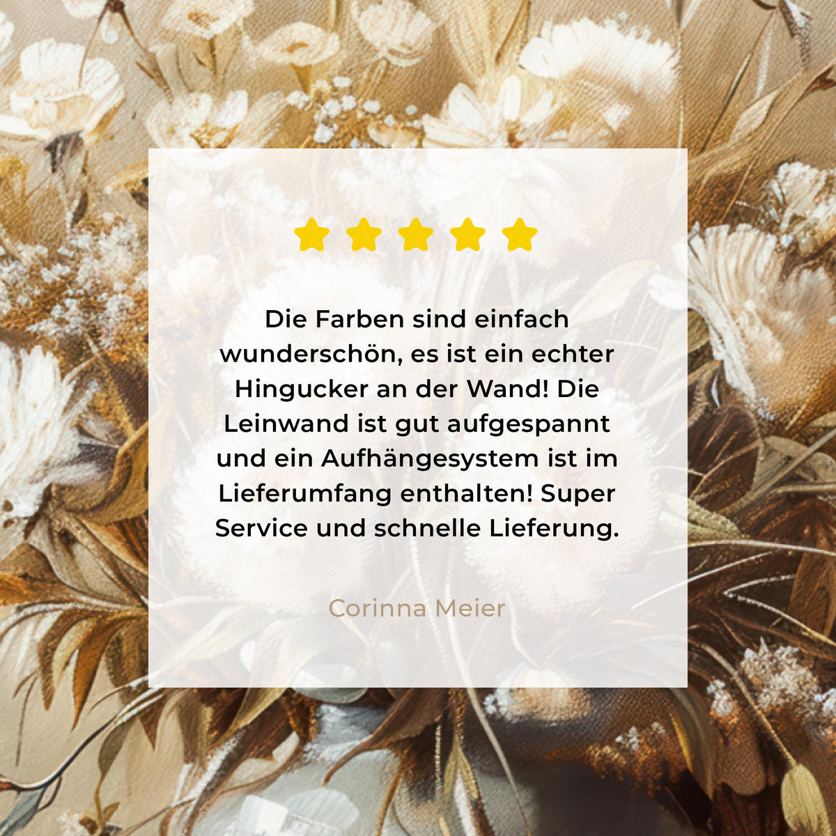 LEINWANDBILD Blumen - Vase - Stilleben - Beige 40x30 cm - Creme, Textil (40/30cm) - MuchoWow