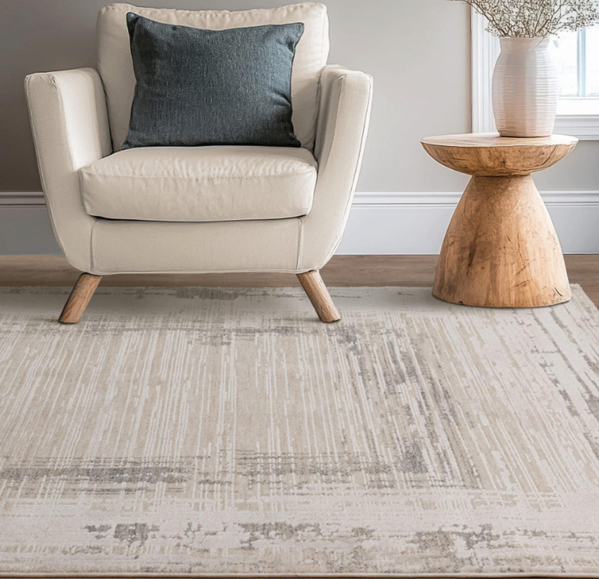 TEPPICH modern Flachgewebe ROMA Grau 200 x 300 cm - Grau, Textil (200/300cm) - Novatrend