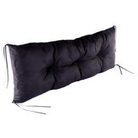 SITZKISSEN 120/40/13 cm, in Anthrazit für 2 Personen, Bankauflage - Schwarz, Naturmaterialien (120/13/40cm) - Best for Kids