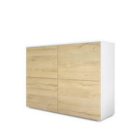 KOMMODE Rova Eiche Natur / Eiche Natur - Eichefarben, Holzwerkstoff (92/72/35cm) - Vladon