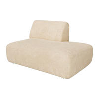 RECAMIERE ohne Schlaffunktion - 1 Person - stoff - beige Pogni - Beige, Textil (130/73/97cm) - Vente-Unique