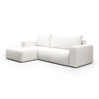 ECKSOFA Bliss 3 Sitzplätze Gebrochenes Weiß - Weiß, Holz (268/163cm) - Petits-meubles
