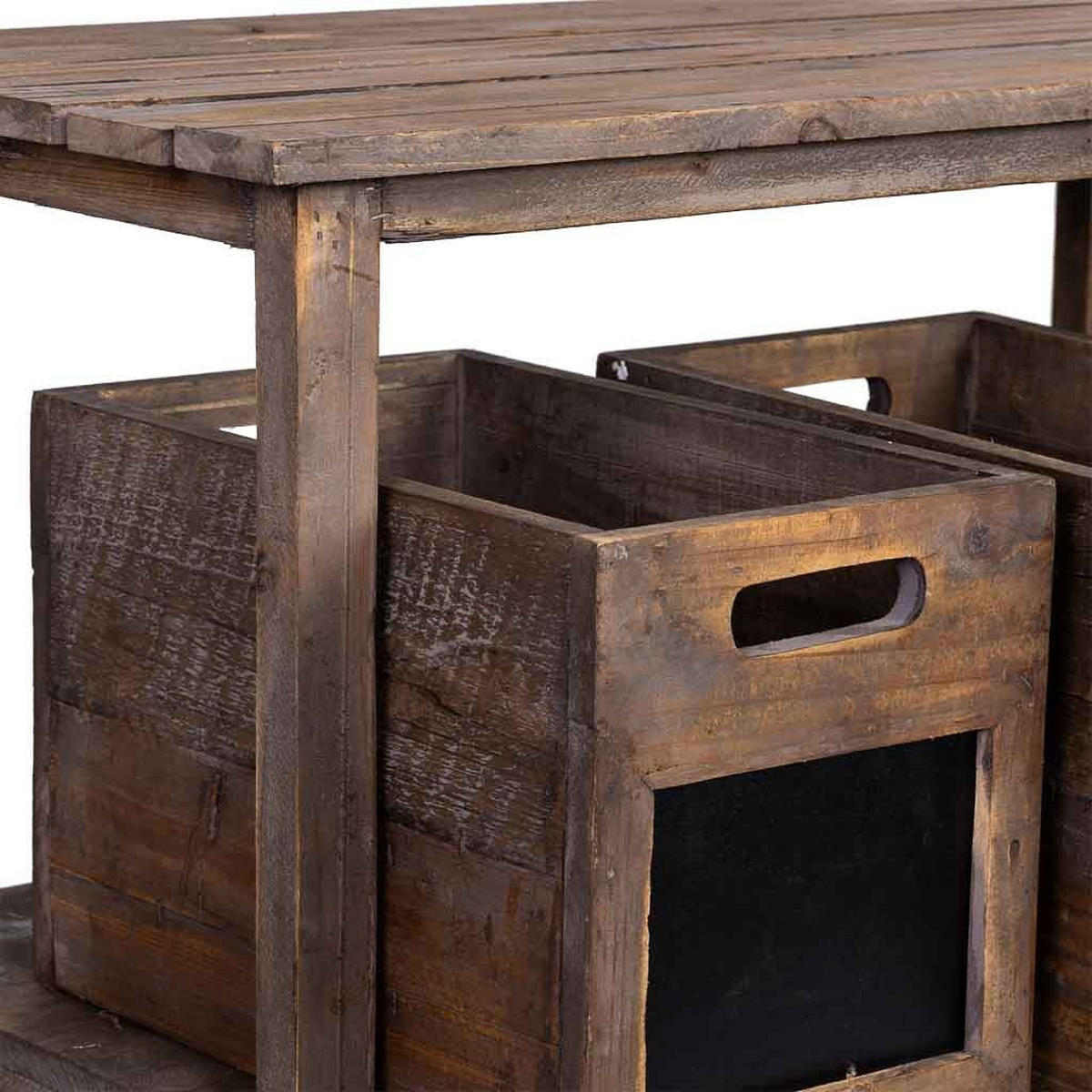 BANK aus Holz, 90x45x51cm - Braun, Holz (90/51/45cm) - Wanderlust