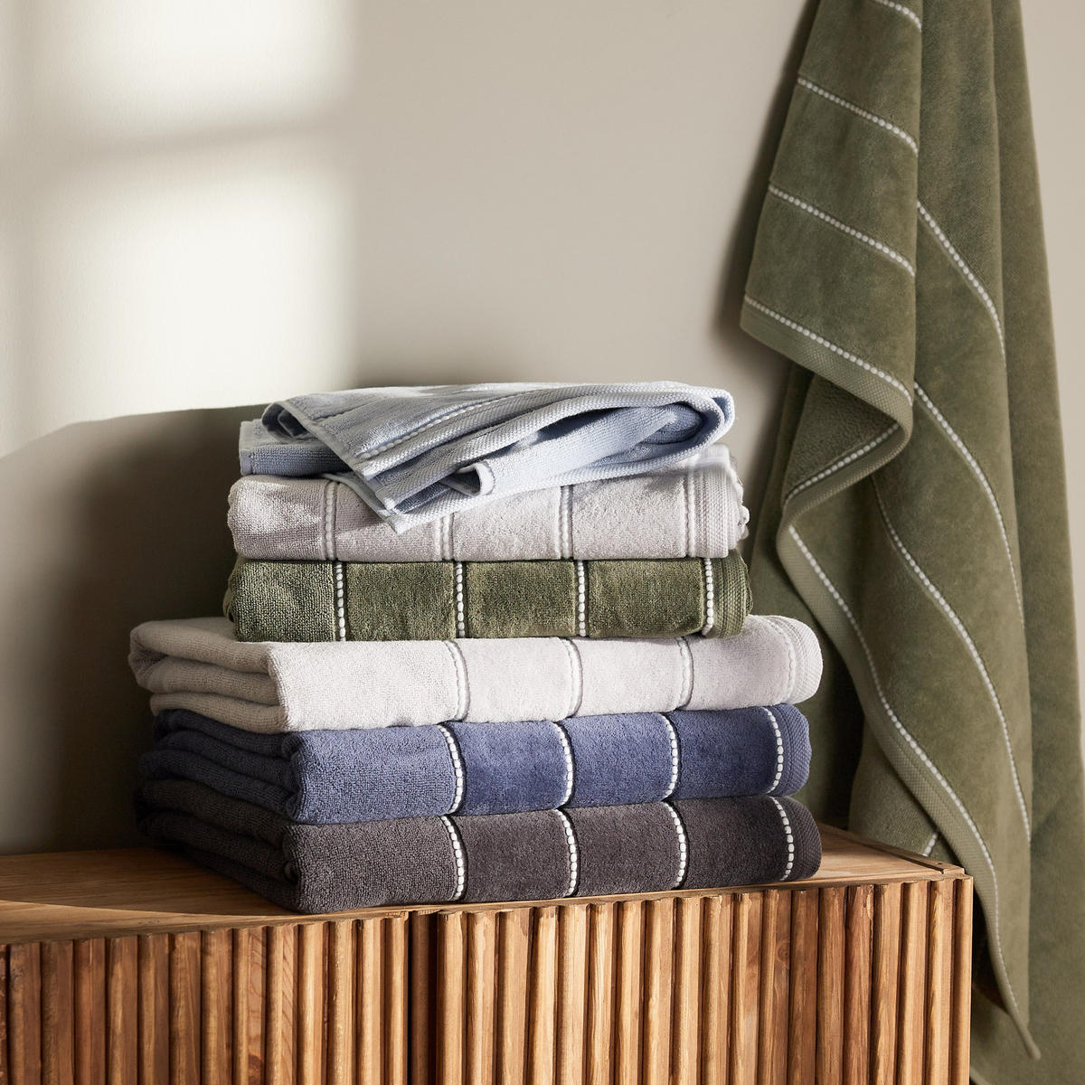 HANDTUCH Velly - Dunkelgrau, Textil (50/90cm) - home&you
