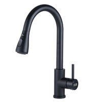 KÜCHENARMATUR Ausziehbar Brausekopf Einhandgriff Schwarz - Schwarz, Metall (26/38/5cm) - Livingandhome