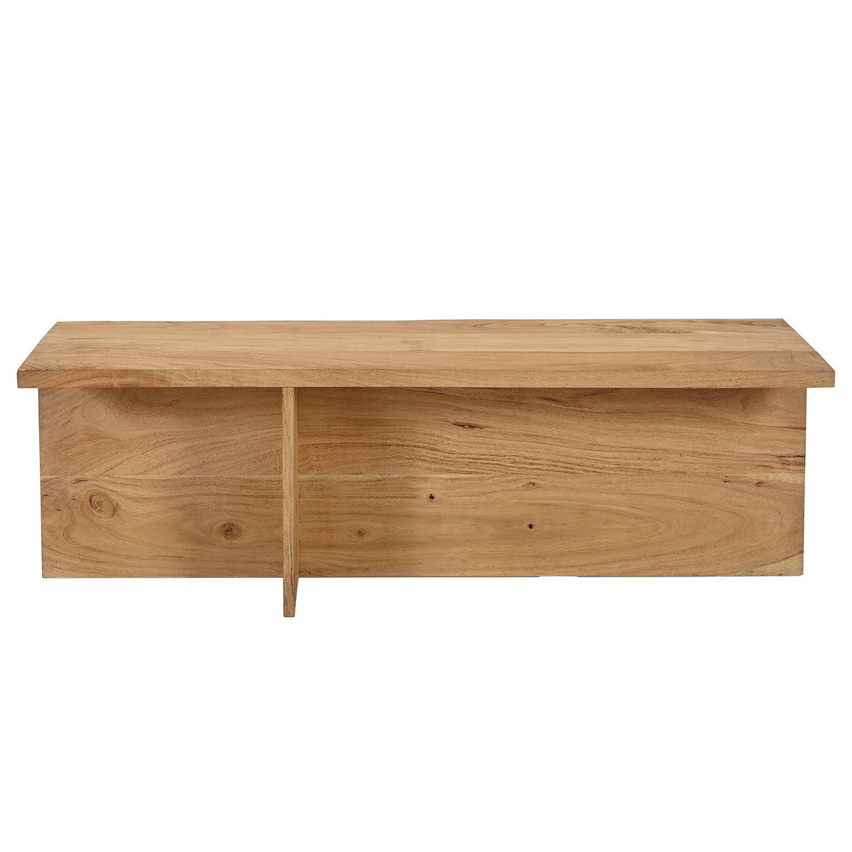 COUCHTISCH - Akazie massiv - Akaziefarben, Holz (40/110/35cm) - home24