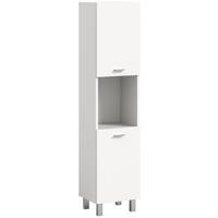 BADSCHRANK Boston/Tampa Bad in weiß Nachbildung - modernes Design - B/H/T: 30x125x29 cm - Weiß, Holzwerkstoff (30/125/29cm)
