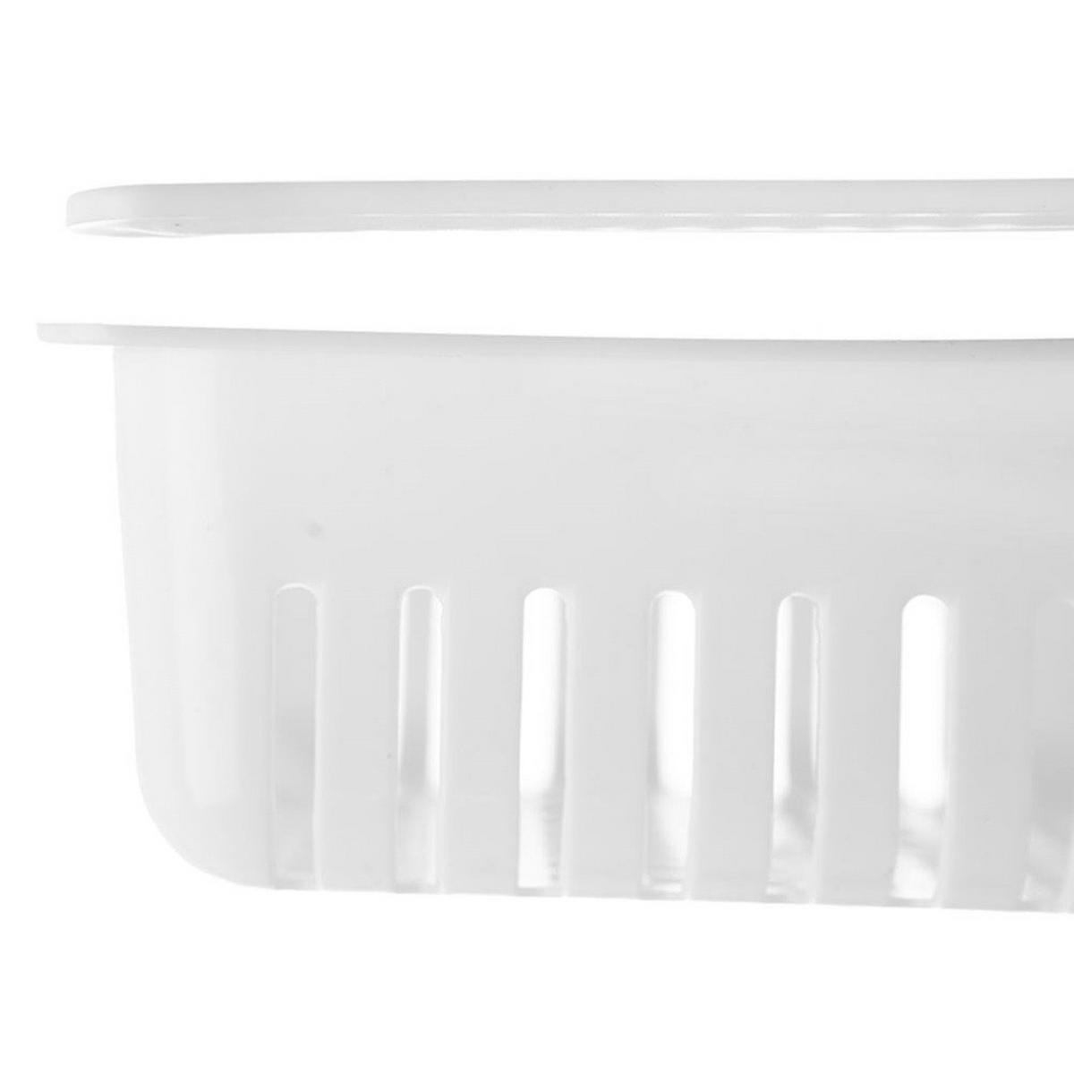 KÜHLSCHRANKORGANIZER Ausziehbarer für Ablagen von 21-28,7 cm - Weiß, Kunststoff (21/9/16.5cm) - Orion 