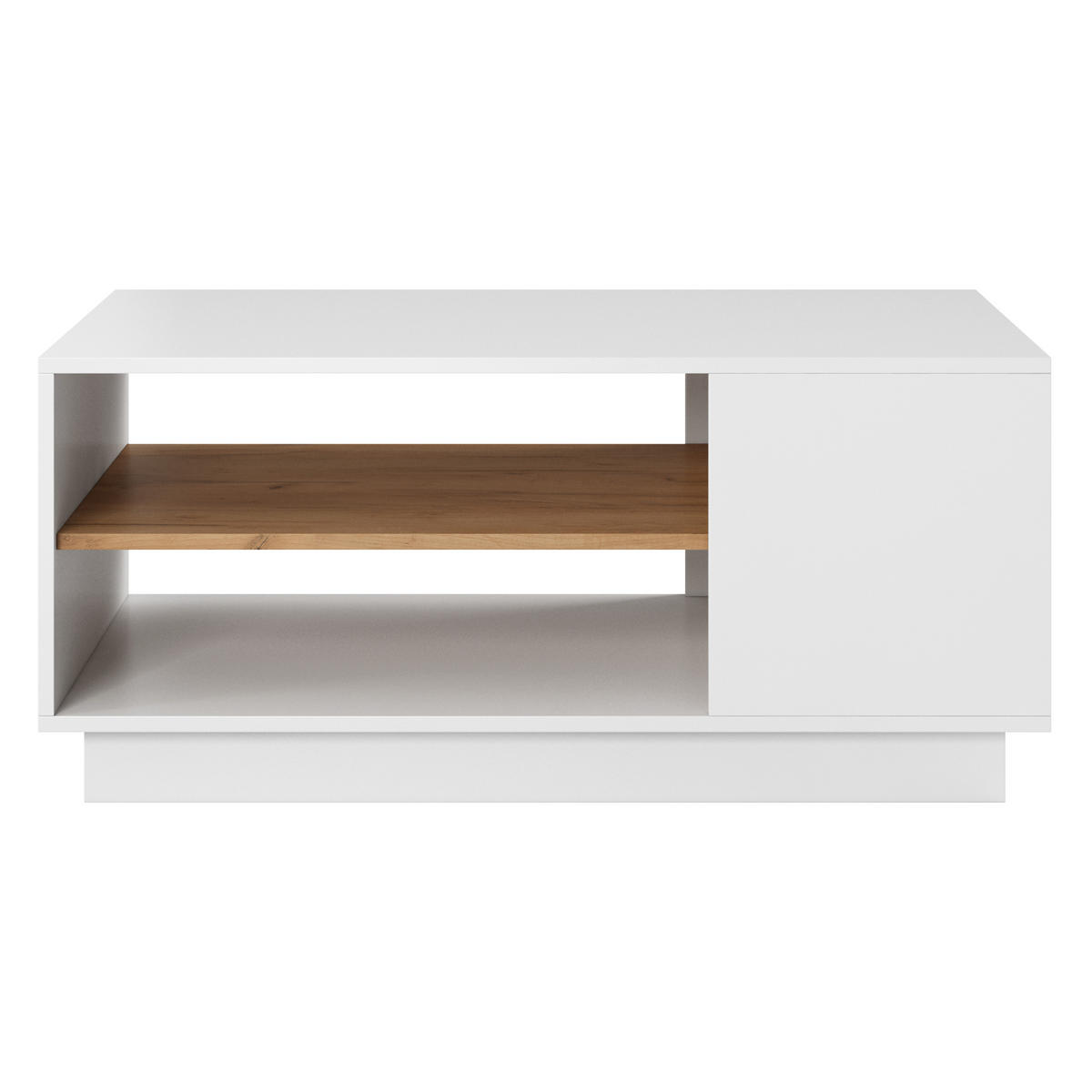 COUCHTISCH TRES 100/45,5/60 cm Weiß - Weiß, Holzwerkstoff (60/100/45.5cm) - MASSENO