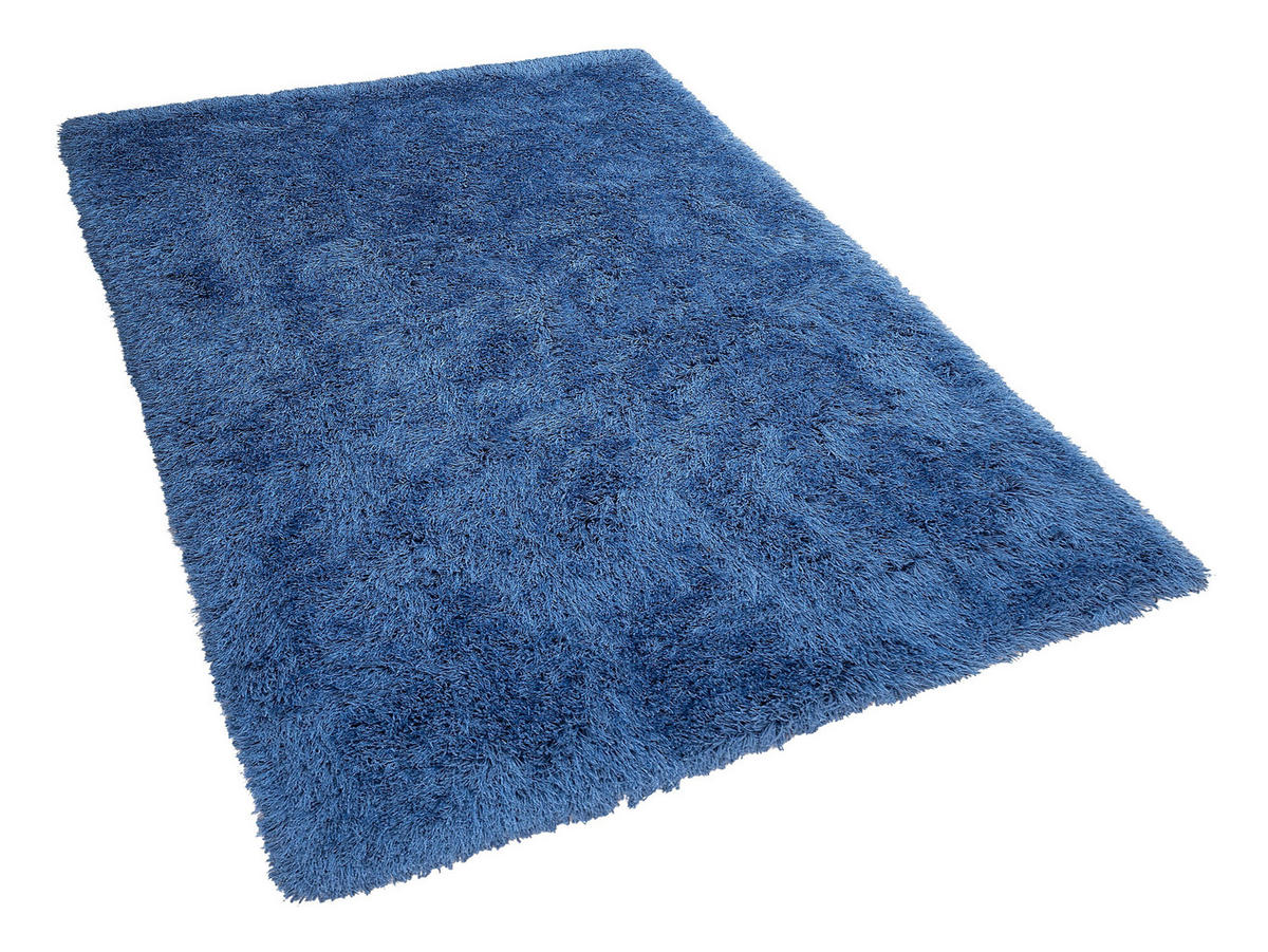 SHAGGY-TEPPICH Cide 200/140 cm - Blau, Kunststoff (140/200cm) - Beliani