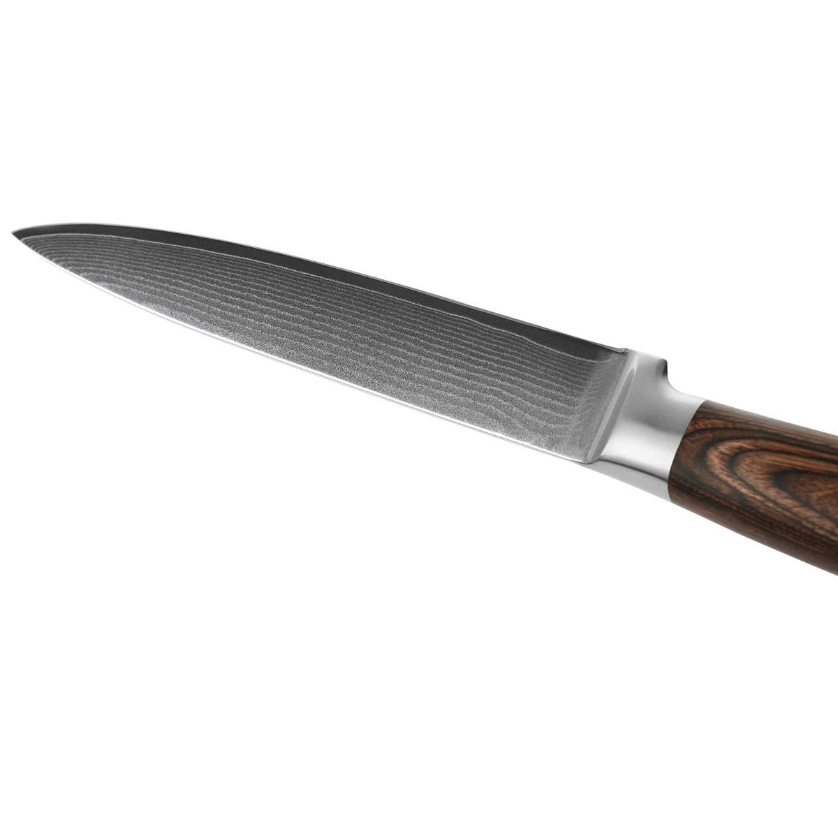 MESSERSET 4 tlg. mit Messerblock I EDIB - Braun, Holz/Metall - Wakoli