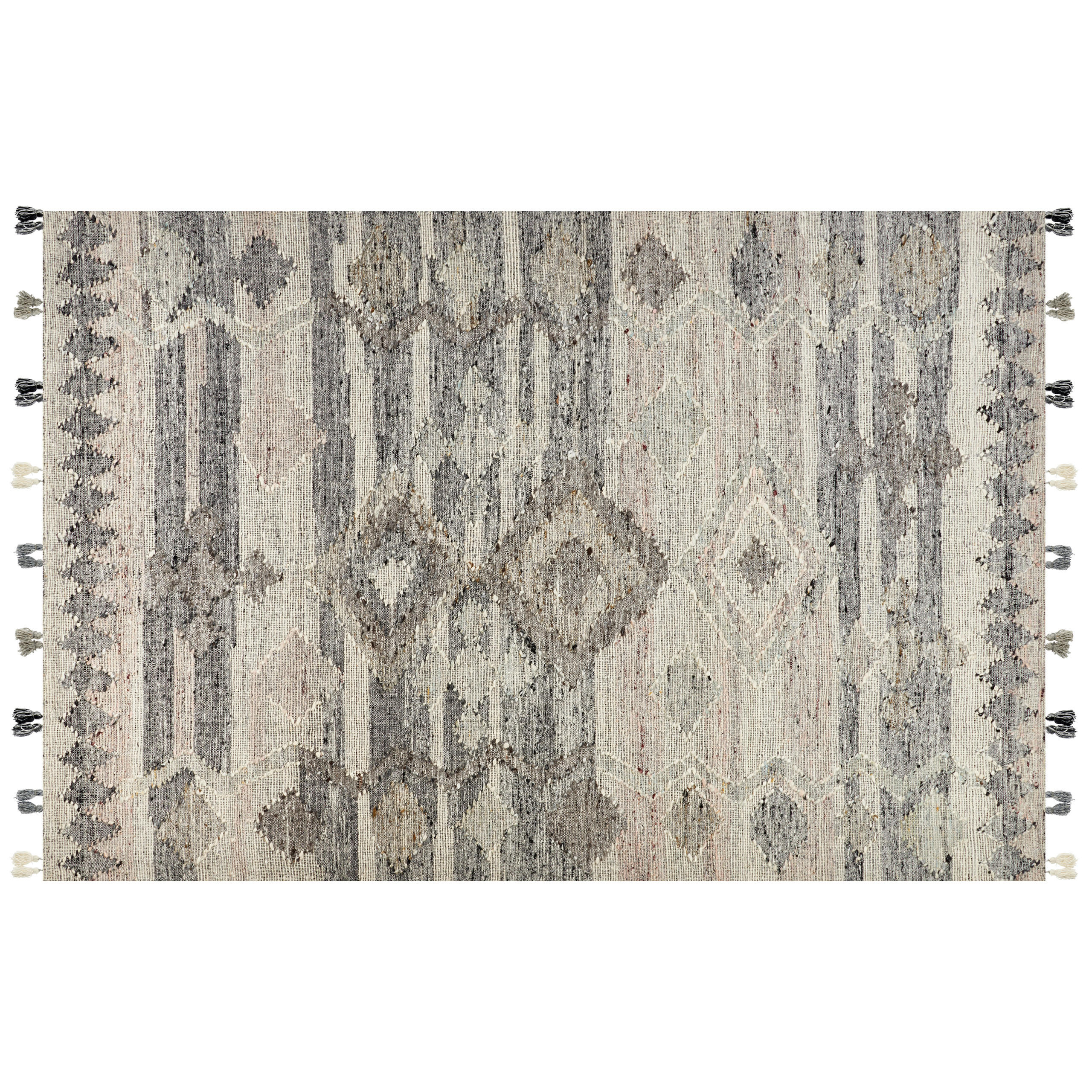 KURZFLOR-TEPPICH Aratashen 300/200 cm - Grau, Textil (200/300cm) - Beliani