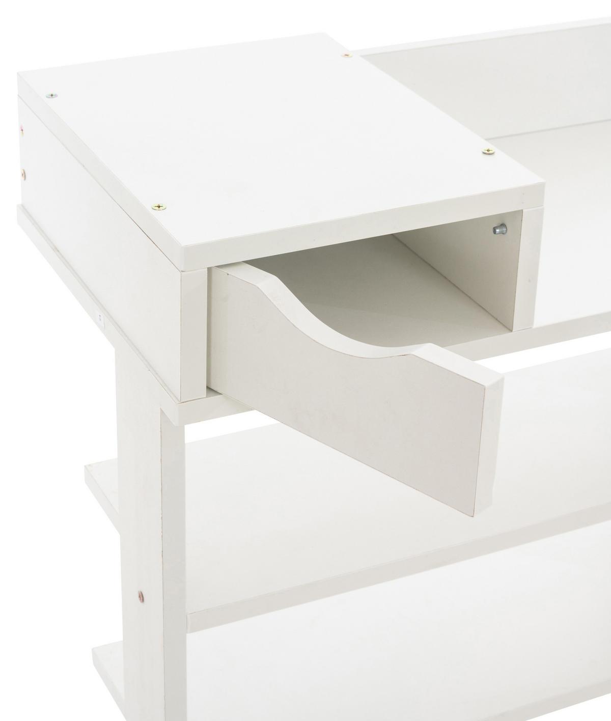 SCHUHREGAL Holz weiß - Weiß, Holz (100/109/30cm) - CLP