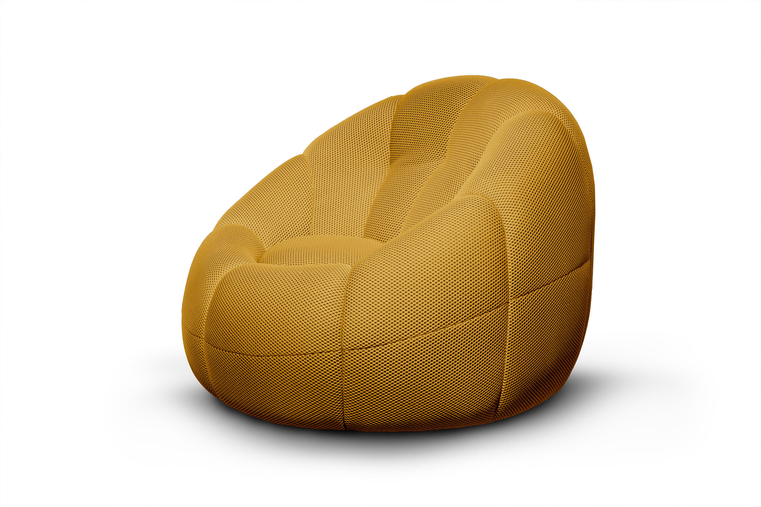 SESSEL FIGO, gelb - Gelb, Holzwerkstoff/Textil (104/83/104cm) - Courtois Laville