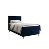 BOXBETT FLO 120x200 Itaka 11, mit Matratze H3, Bonell und Topper, Dunkelblau - Dunkelblau, Holz/Textil (120/200cm) - Bedante
