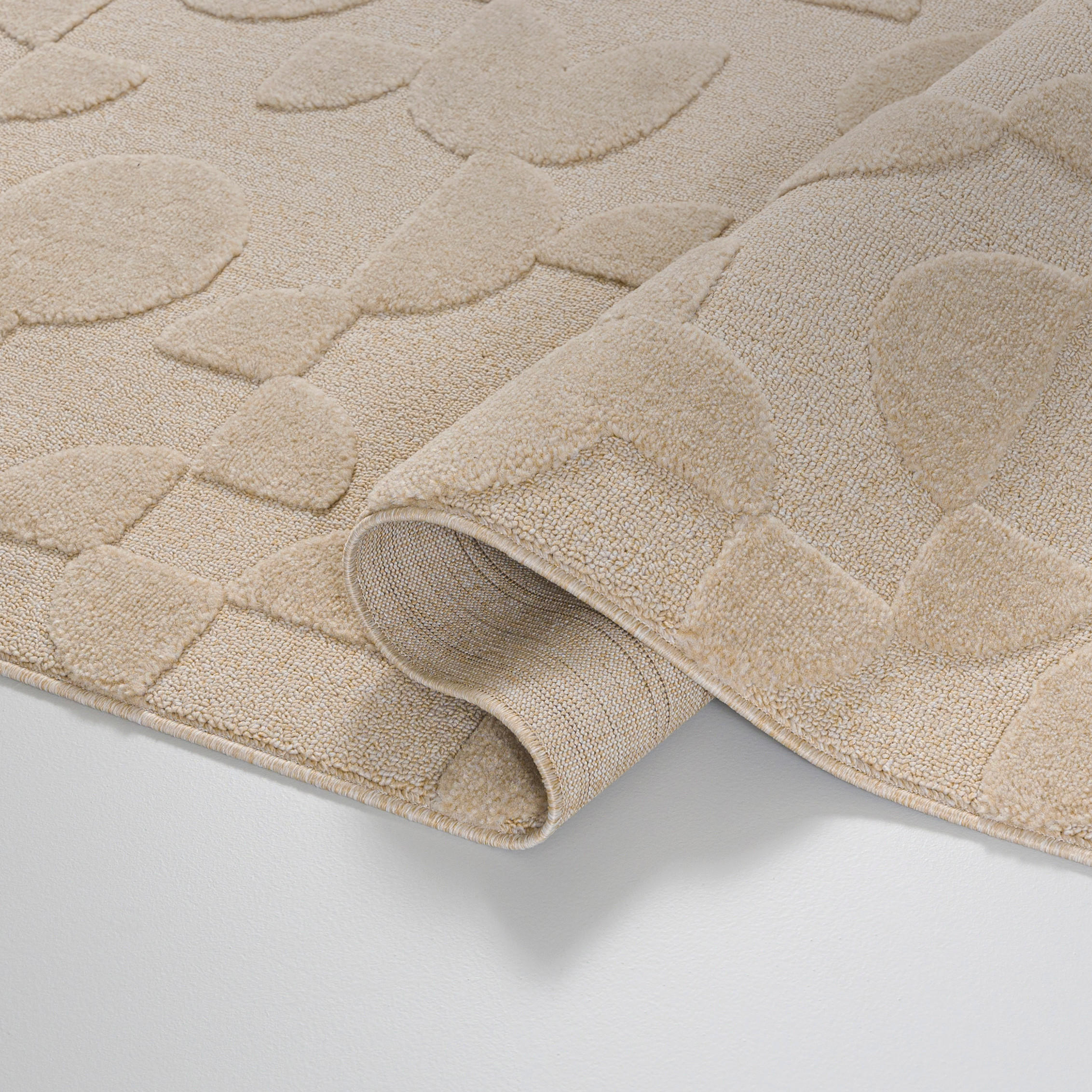 TEPPICH Beige Geometrisch, Moderne 250 x 350 cm - Sandfarben/Beige, Textil (250/350cm) - Mazovia