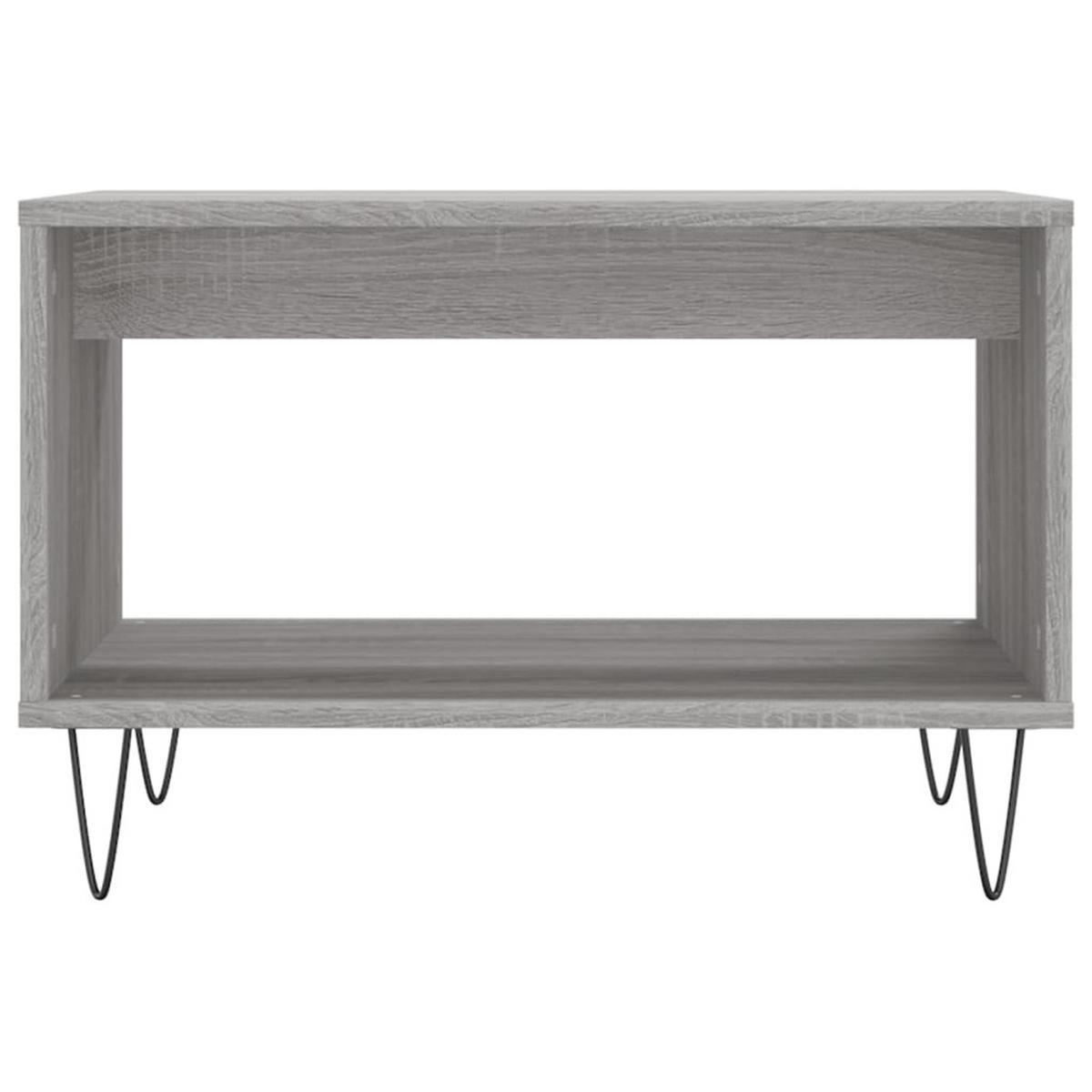 COUCHTISCH Grau Sonoma 60x50x40 cm Holzwerkstoff - Grau, Holzwerkstoff (50/60/40cm) - furnicato