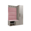 GARDEROBEN-SET Medi II - Kaschmir/Hellrosa, Holzwerkstoff/Kunststoff (40/191/50cm) - MIRJAN24
