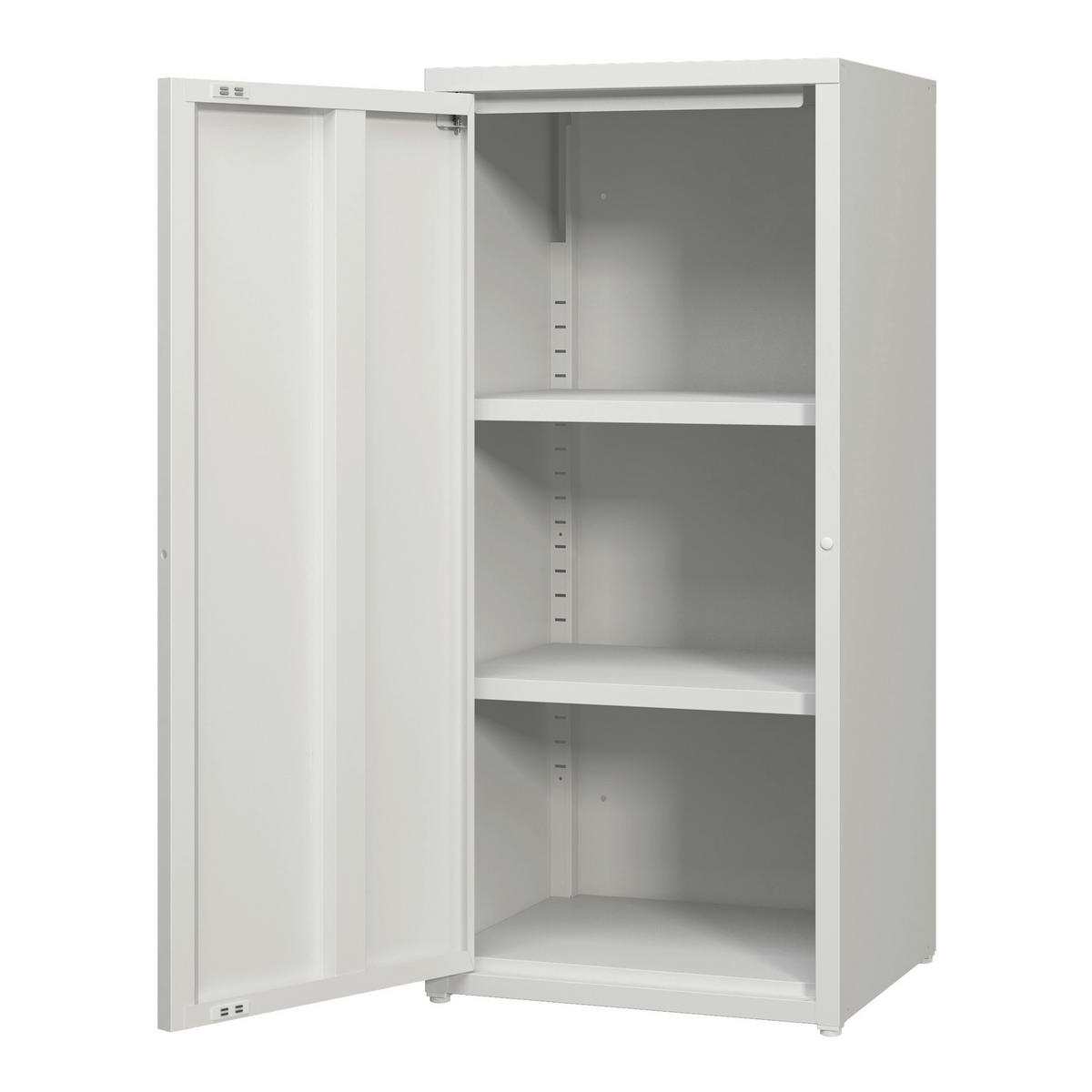 AKTENSCHRANK Burlöv - Weiß, Metall (40/88/35cm) - [en.casa]