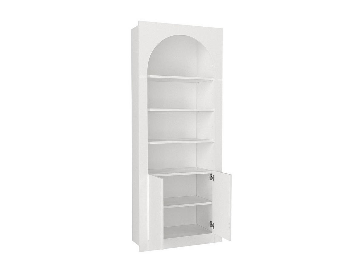 BÜCHERREGAL - 74 cm x 35 cm - holz - weiß Cymora - Weiß, Holz (74/180/35cm) - Vente-Unique