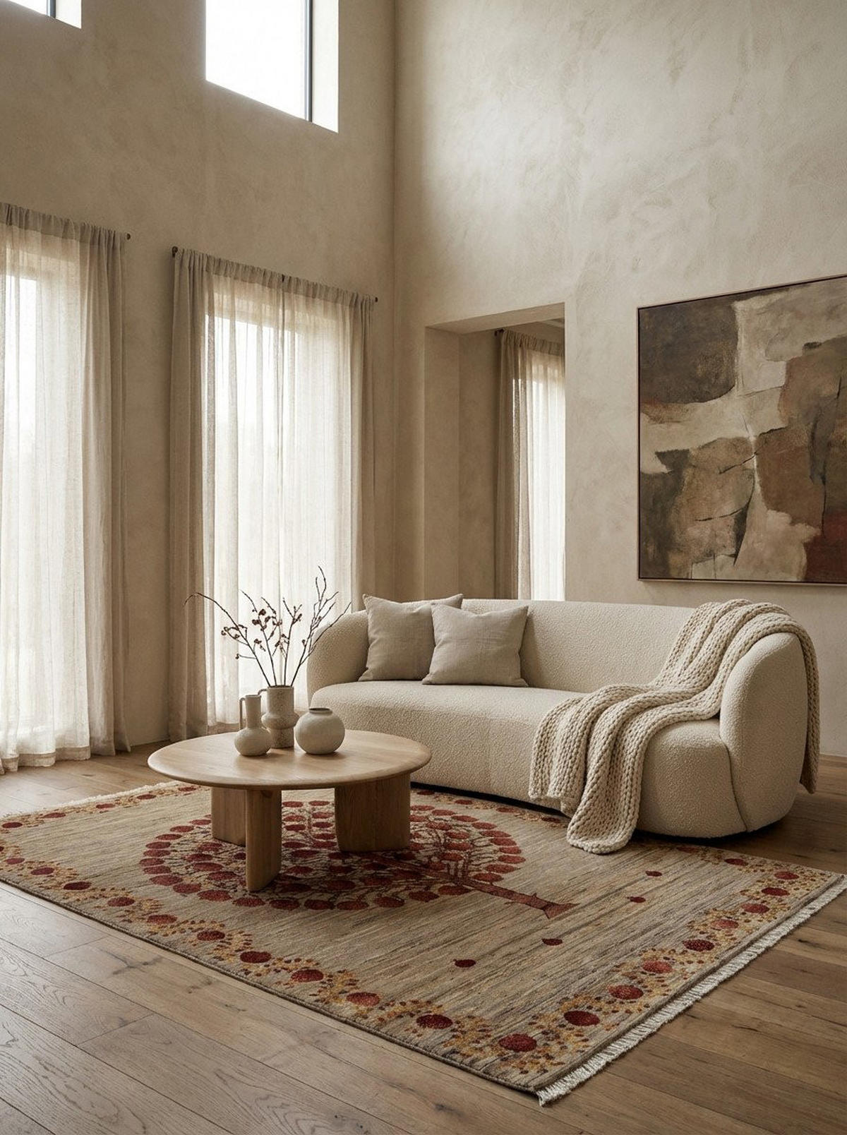 TEPPICH Rizbaf Braun 250/163 cm Schurwolle - Braun, Textil (163/250cm) - Looma