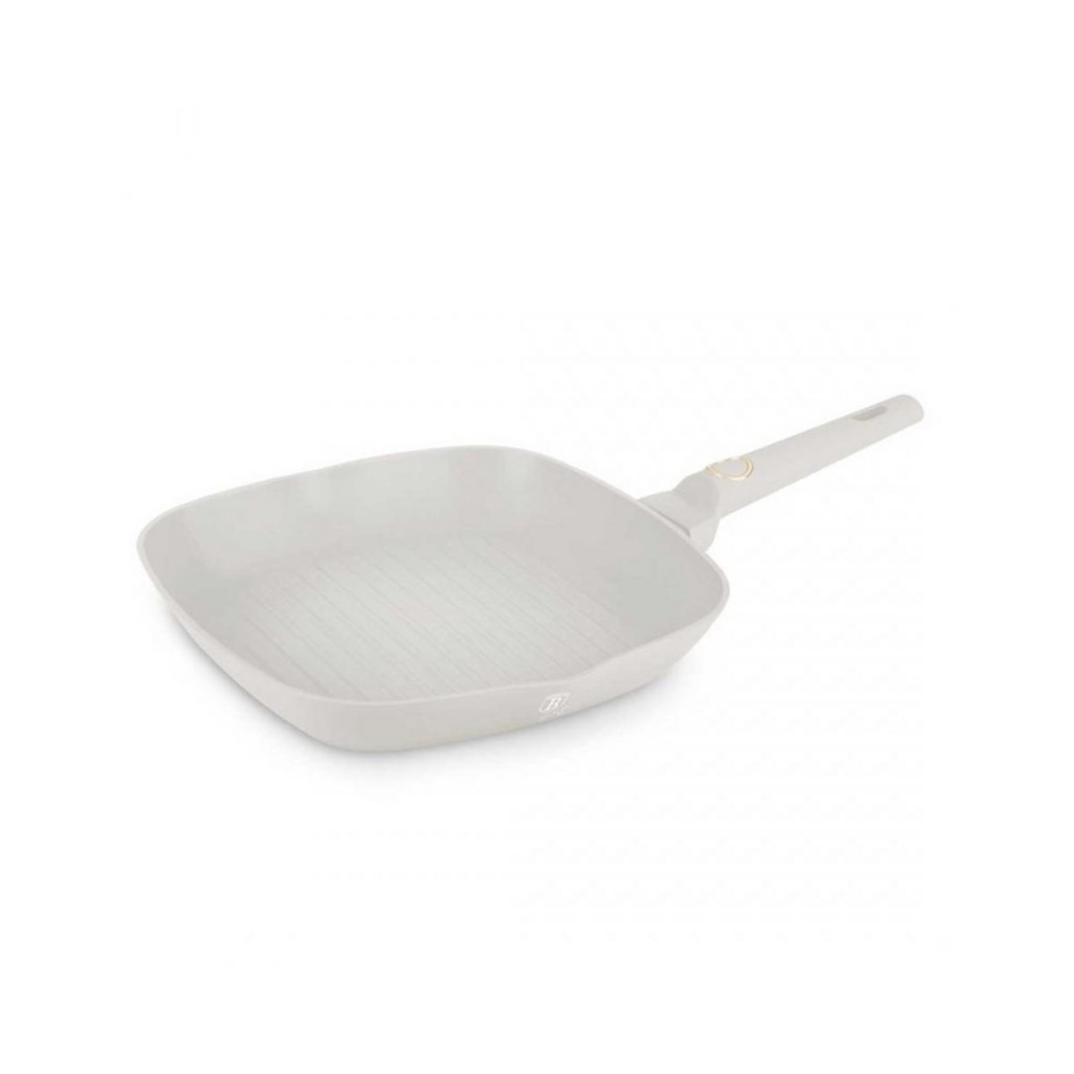 GRILLPFANNE Weiß 28/28/4.1 cm BH8066 - Weiß, Metall (28cm) - Berlinger Haus