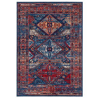 DESIGNER TEPPICH POP-VINTAGE ORIENT BORDÜRE - Blau, Textil (200/300cm) - Pergamon