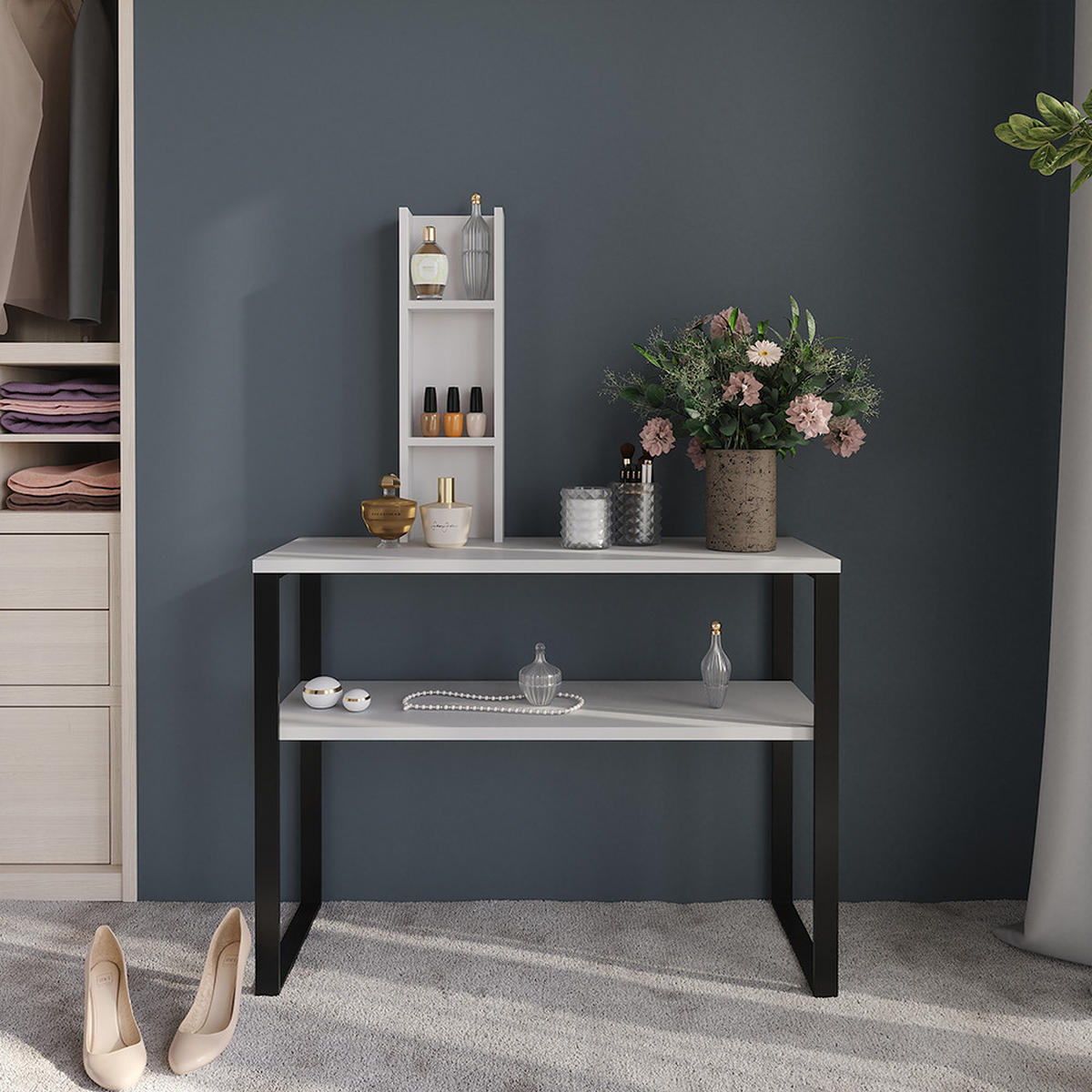 PŘÍBORNÍK Sherry Bílá - bílá, kompozitní dřevo (20/65/10cm) - Vicco