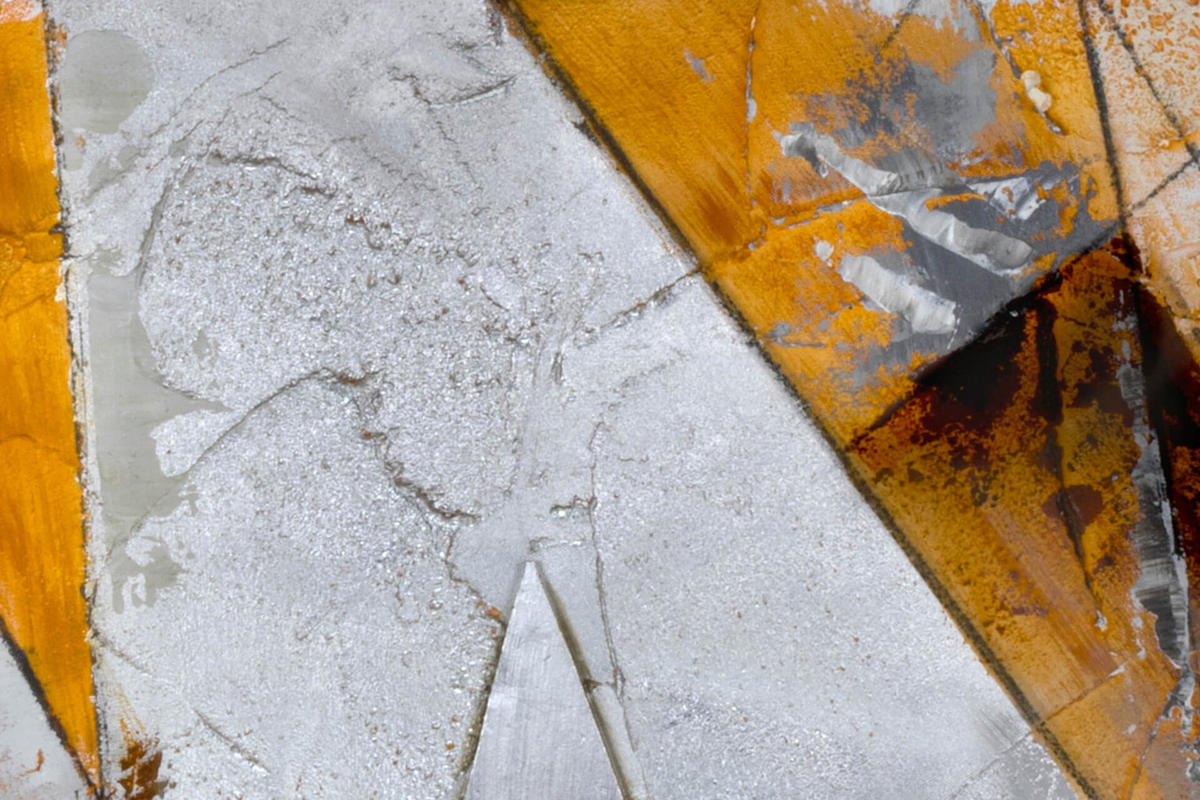 ACRYLBILD HANDGEMALT 120/80 cm - Braun/Grau, Holz/Textil (120/80cm) - KUNSTLOFT