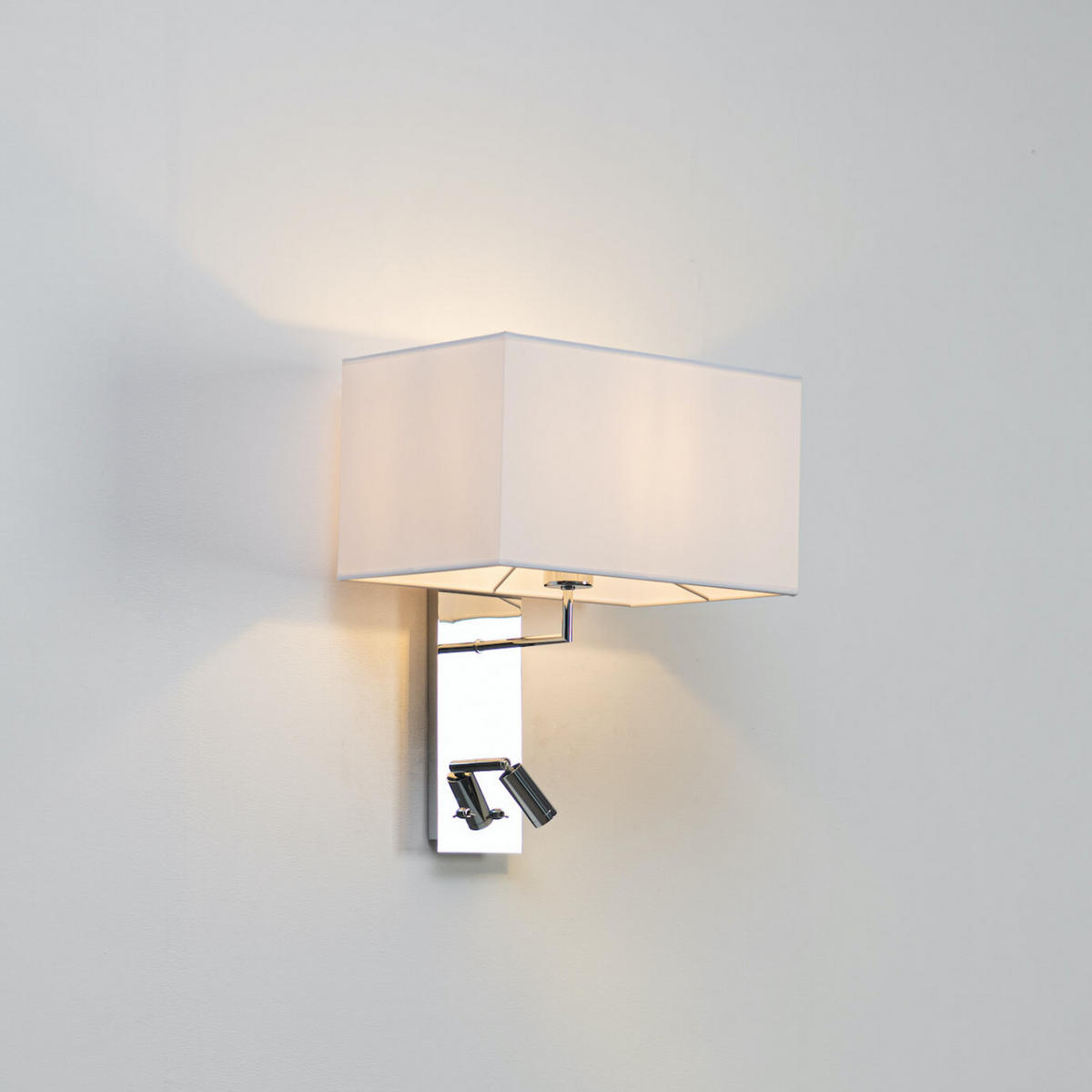 WANDLEUCHTE Alva, Weiß, 43cm - Weiß, Metall (35/43/26cm) - KOSILUM