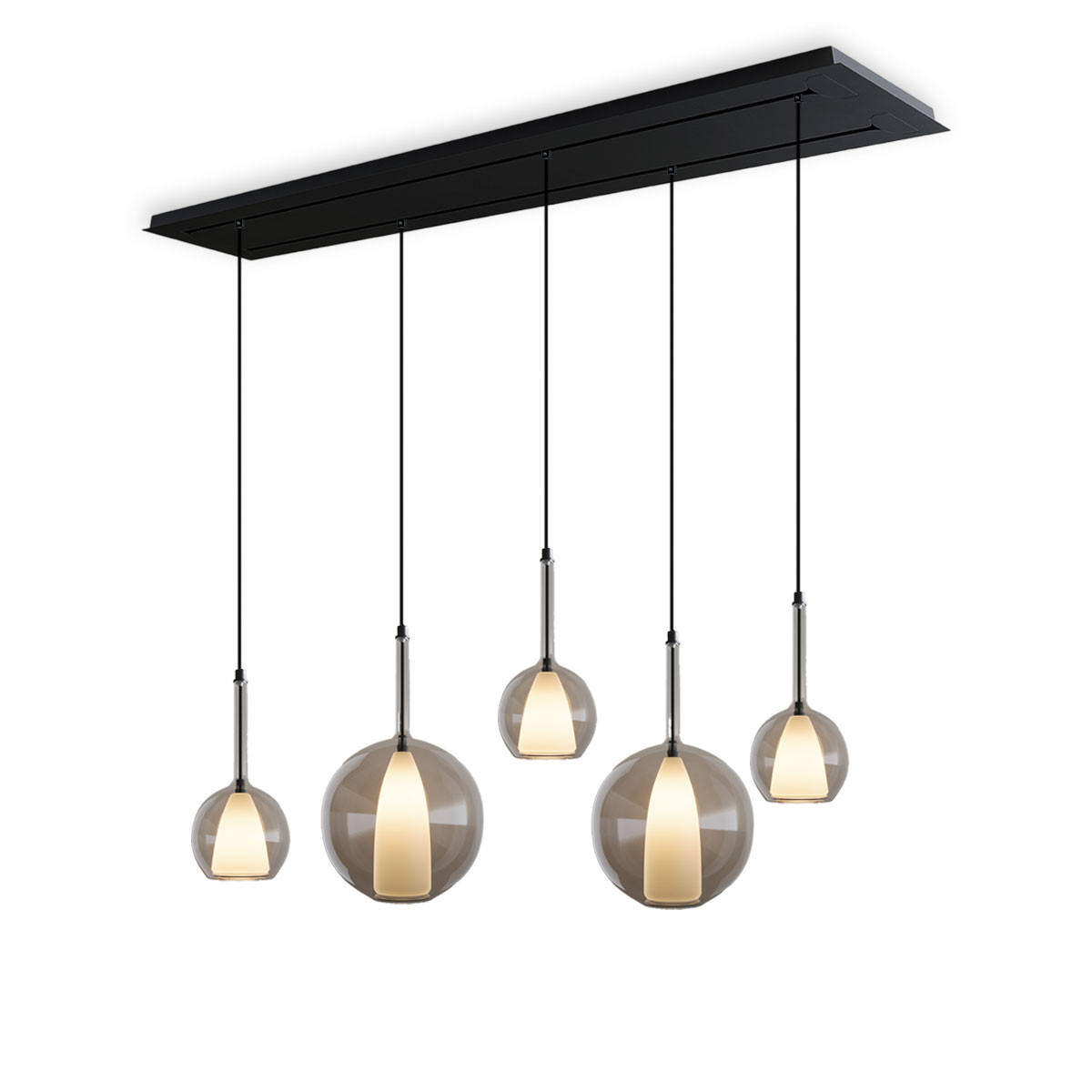 s.luce Hängeleuchte Klar 24x45x24 cm