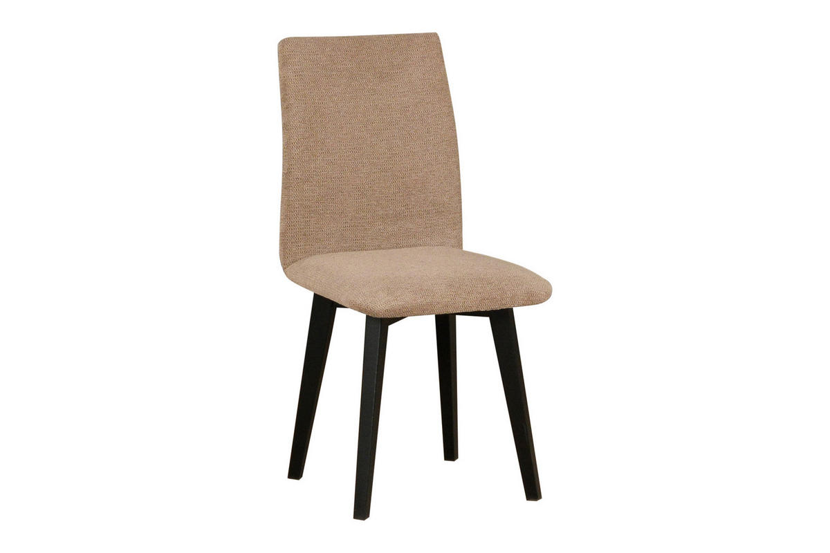 STUHL 2er Set Luna 2, schwarz - Schwarz/Mokka, Holz (43/90/41cm) - Leaf Design