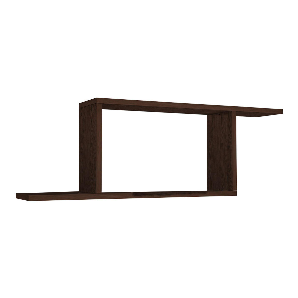 WANDREGAL Hagfors - Wengefarben, Holzwerkstoff (70/30/15cm) - [en.casa]