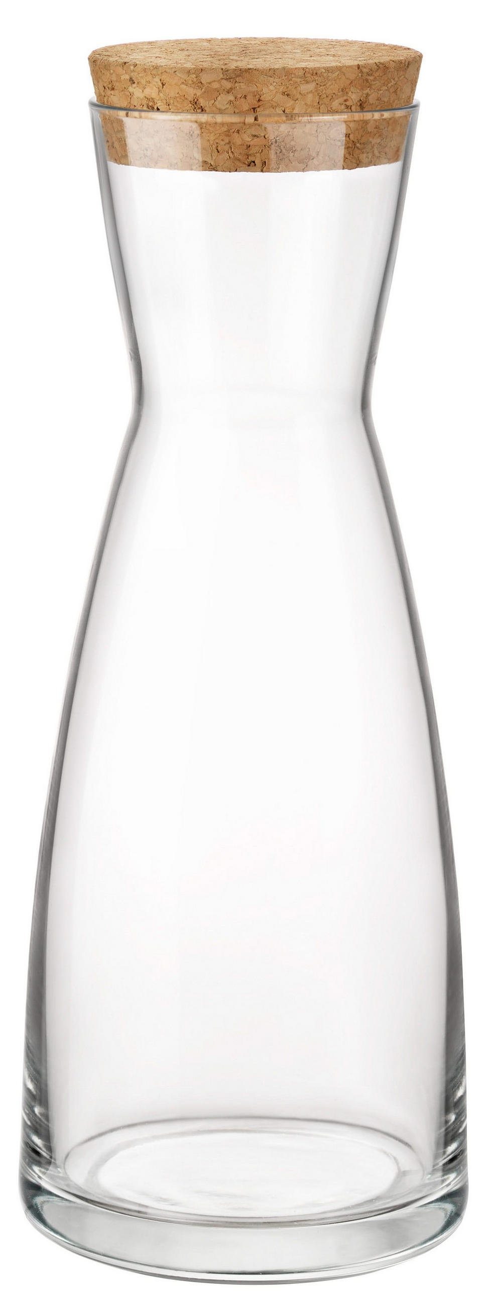 KARAFFE Ypsilon mit Korken 1 Liter - Transparent, Glas (1L) - Bormioli Rocco