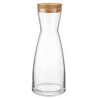 KARAFFE Ypsilon mit Korken 1 Liter - Transparent, Glas (1L) - Bormioli Rocco