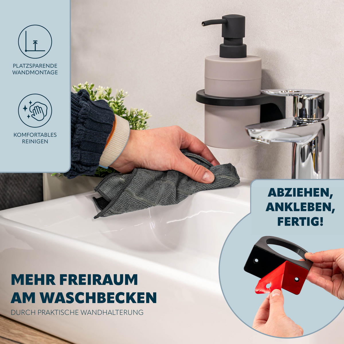 SEIFENSPENDER SAVONA Softtouch, taupe, rund - Taupe, Kunststoff (9/16/10.5cm) - bremermann