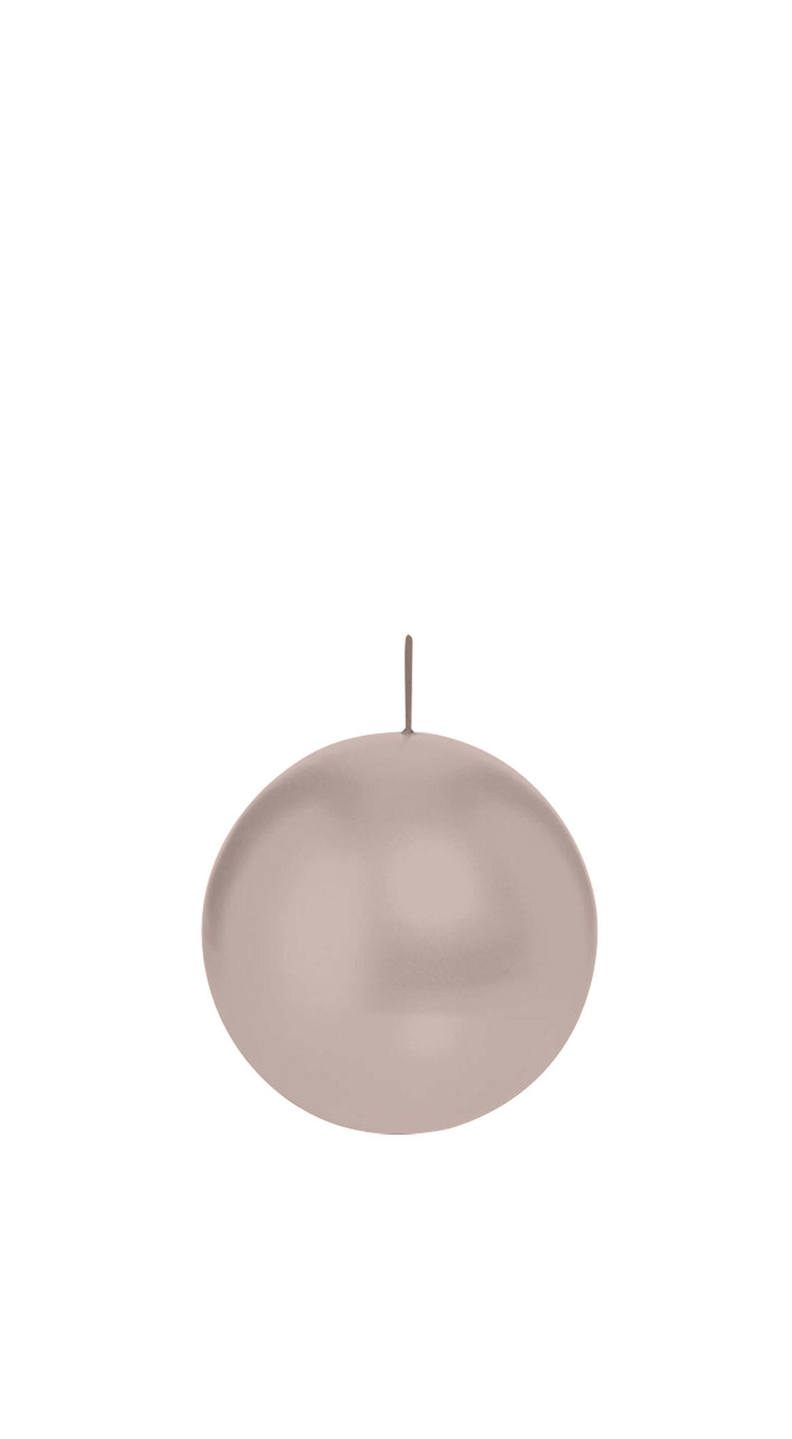 KUGELKERZEN Silbergrau Ø 6 cm, 16 Stück - Silberfarben, Paraffin (6/6/6cm) - Wiedemann Kerzen