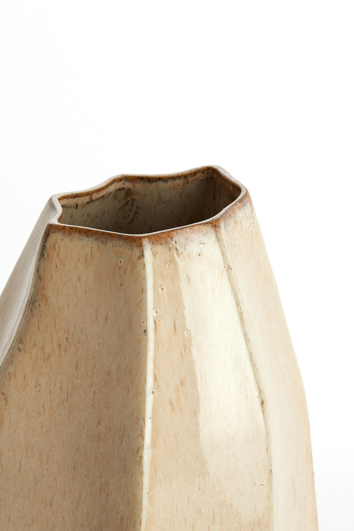 VASE Chiado Braun 25,5/21,5/42,5 cm - Braun, Keramik (42.5cm) - Light & Living