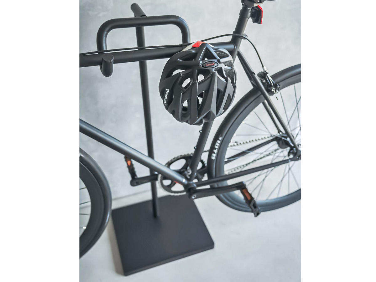 FAHRRAD-STÄNDER Tower schwarz 38/92/33 cm für die Wohnung - Schwarz, Metall (33/94/38cm) - Yamazaki