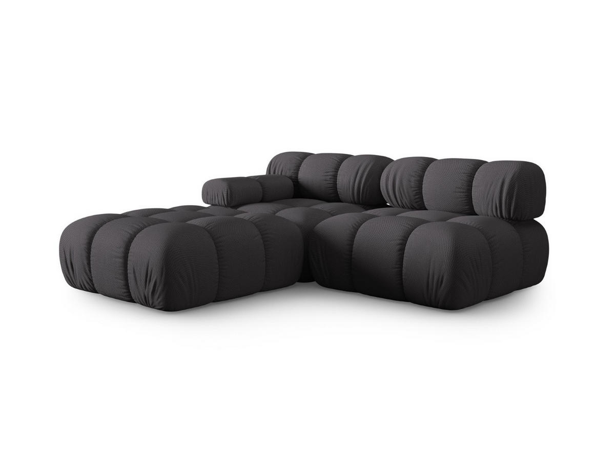SOFA modular links Bellis aus 3D-Stoff Expresso 4 Sitzplätze - Graubraun, Textil (94/70/282cm) - Micadoni