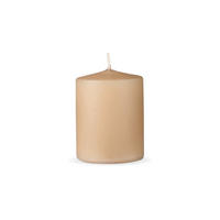 STUMPENKERZEN "Beige", Größe Ø7cm x Höhe: 8 cm - Beige, Naturmaterialien (7/8cm) - HS Candle