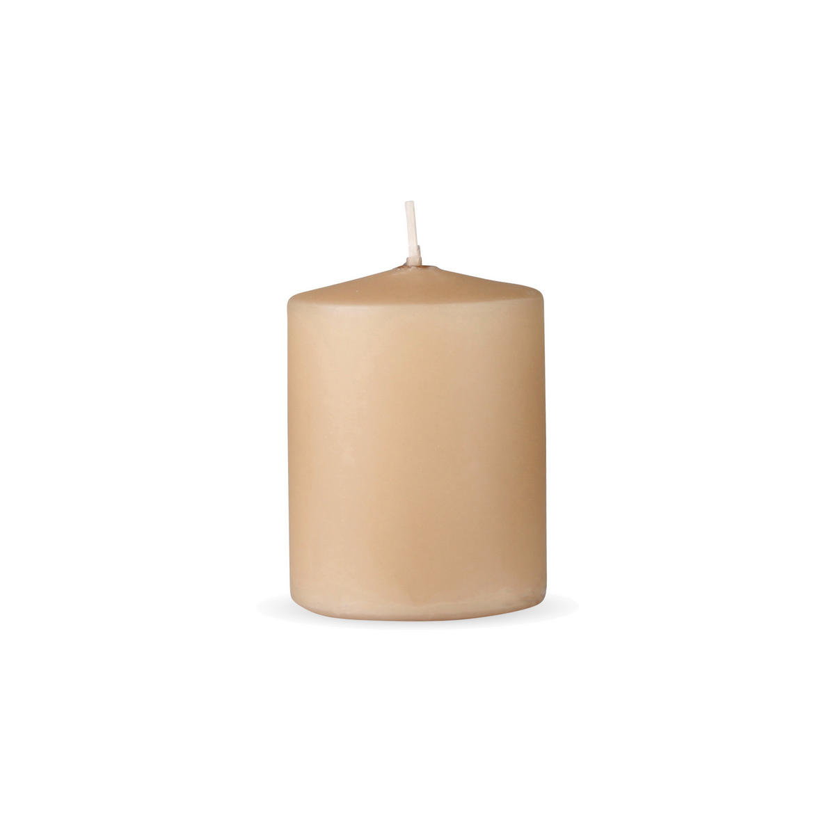 STUMPENKERZEN "Beige", Größe Ø7cm x Höhe: 8 cm - Beige, Naturmaterialien (7/8cm) - HS Candle
