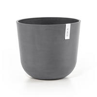 BLUMENTOPF mit Wasserreservoir Oslo 35/30,5 cm Grau - Grau, Kunststoff (35/30.5cm) - Ecopots