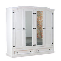KLEIDERSCHRANK weiß - Weiß, Holzwerkstoff (194/193/57cm) - ebuy24