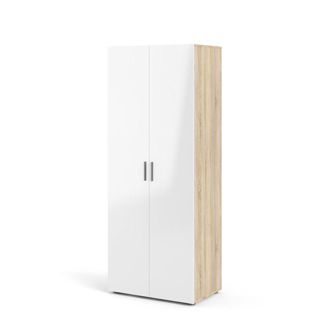 KLEIDERSCHRANK Eiche Dekor - Eiche Wotan, Holzwerkstoff (79/201/50cm) - ebuy24